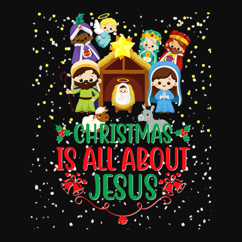 Christian Christmas Nativity Holy Night Birth Jesus Christ Religious 2 Crop Top by hopelessoon | Artistshot