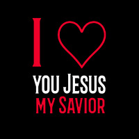 I Love You Jesus My Savior Cropped Sweater | Artistshot