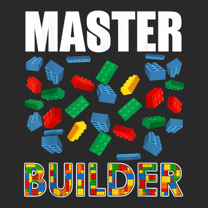 Boys Master Builder Funny Brick Building Blocks Toddler Men T Shirt Printed hat by tandonwelters | Artistshot