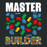 Boys Master Builder Funny Brick Building Blocks Toddler Men T Shirt Women's Triblend Scoop T-shirt | Artistshot