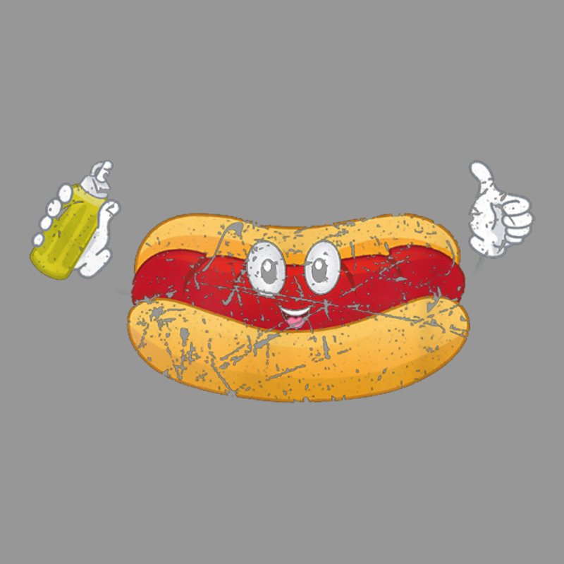 Hotdogs Mustard Sausage Lover Funny Hotdog Sandwich Grunge Women's V-Neck T-Shirt by saterseim | Artistshot