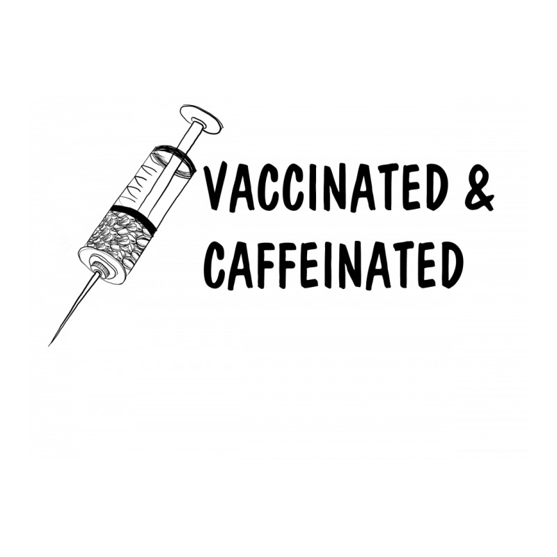 Vaccinated & Caffeinated Sticker | Artistshot