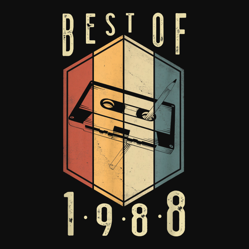 Best Of 1988 34 Year Old Gifts Cassette Tape 34th Birthday T Shirt Crop Top by harmanyuan | Artistshot