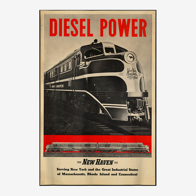 Diesel Power...new Haven Rail Road T Shirt Drawstring Bags | Artistshot