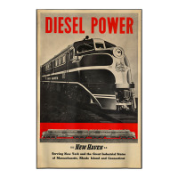 Diesel Power...new Haven Rail Road T Shirt Sticker | Artistshot