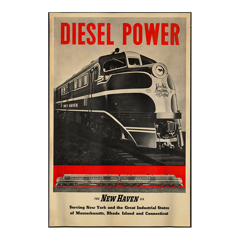 Diesel Power...new Haven Rail Road T Shirt Sticker | Artistshot