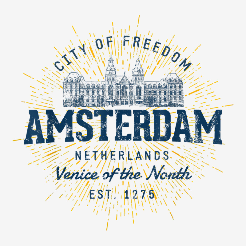 Netherlands Vacation Souvenir Vintage Amsterdam T Shirt Baby Bibs by abdurrehmancappucci | Artistshot