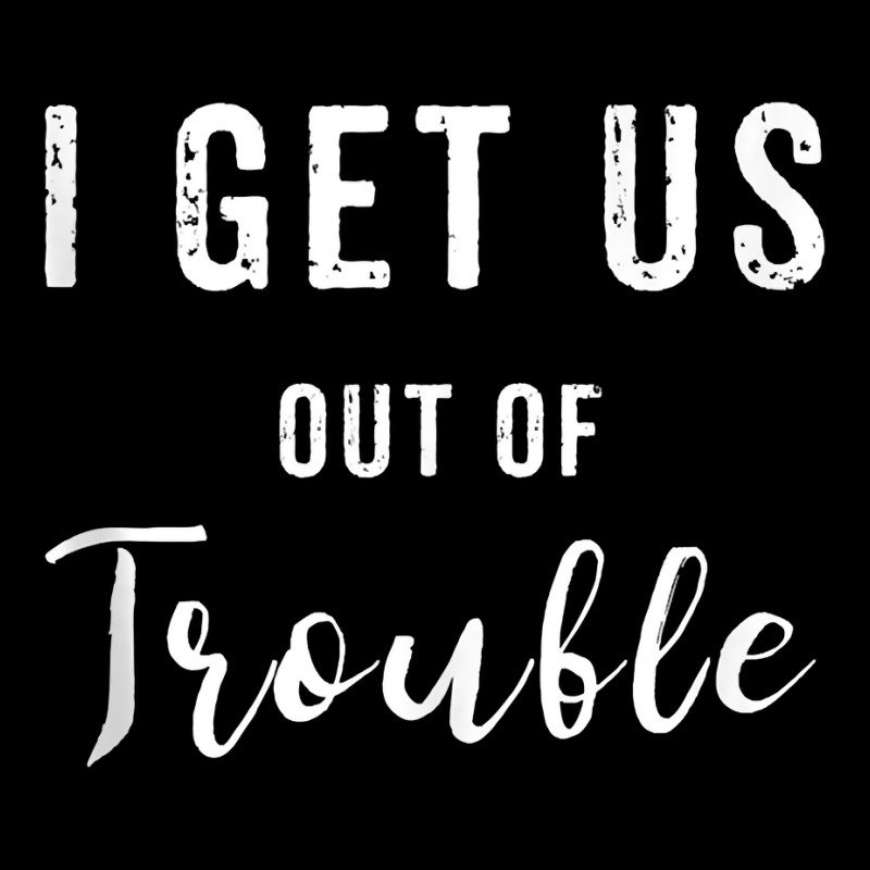 I Get Us Out Of Trouble Set Funny Gift Matching Best Friend Tank Top Women's V-Neck T-Shirt by harmanyuan | Artistshot