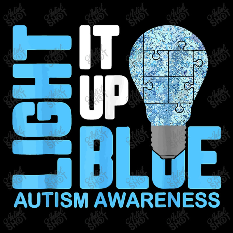 Light It Up Blue Autism Awareness Puzzle Piece Ribbon Toddler Sweatshirt by difarinasool | Artistshot