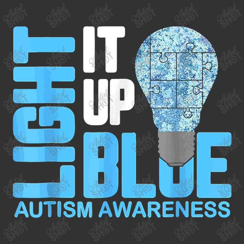 Light It Up Blue Autism Awareness Puzzle Piece Ribbon Baby Bodysuit by difarinasool | Artistshot