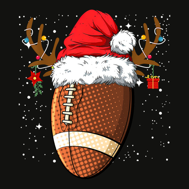 Football Funny Football Reindeer Santa Hat Christmas Holiday 89 Scorecard Crop Tee by hopelessoon | Artistshot