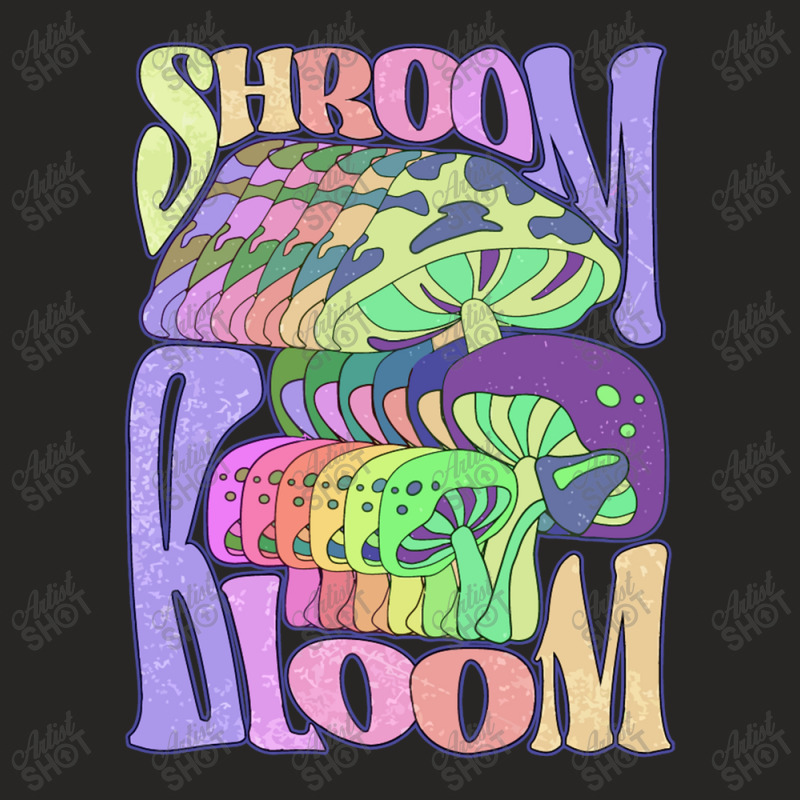 Happy Hippie Shroom Bloom Ladies Fitted T-Shirt by difarinasool | Artistshot