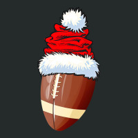 Football Football Ball Santa Hat Christmas Funny Sport Xmas Boys Men 3 Women's Triblend Scoop T-shirt | Artistshot