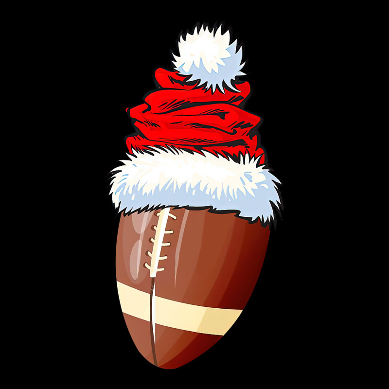 Football Football Ball Santa Hat Christmas Funny Sport Xmas Boys Men 3 Women's V-Neck T-Shirt by hopelessoon | Artistshot