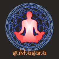 International Yoga Day 2021 T  Shirt International Yoga Day Sukhasana Ladies Fitted T-shirt | Artistshot