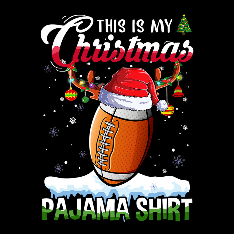 American Football This Is My Christmas Pajama Football Christmas Light Maternity Scoop Neck T-shirt by hopelessoon | Artistshot