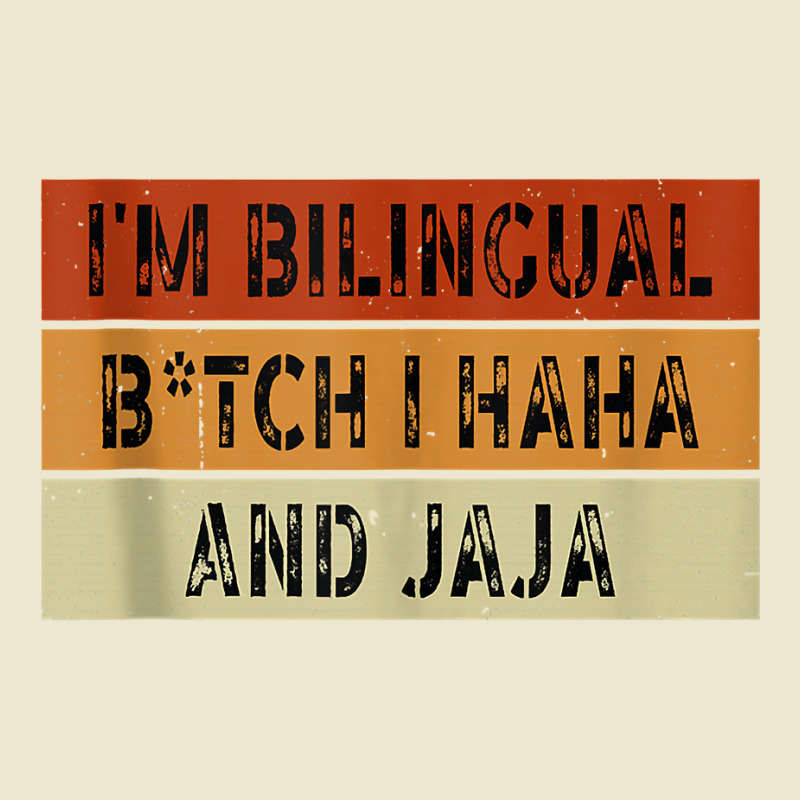 I'm Bilingual Girl I Haha And Jaja Funny Sarcastic Apparel Tank Top Cropped Hoodie by johnjosephmenk | Artistshot