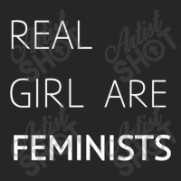 Real Girl Are Feminists Cool Feminism Quotes Gifts Ladies Fitted T-shirt | Artistshot