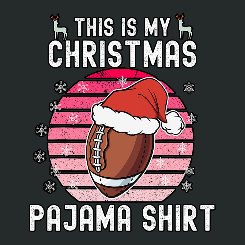 Football This Is My Christmas Pajama Football Xmas Pjs Sports 96 Women's Triblend Scoop T-shirt by hopelessoon | Artistshot