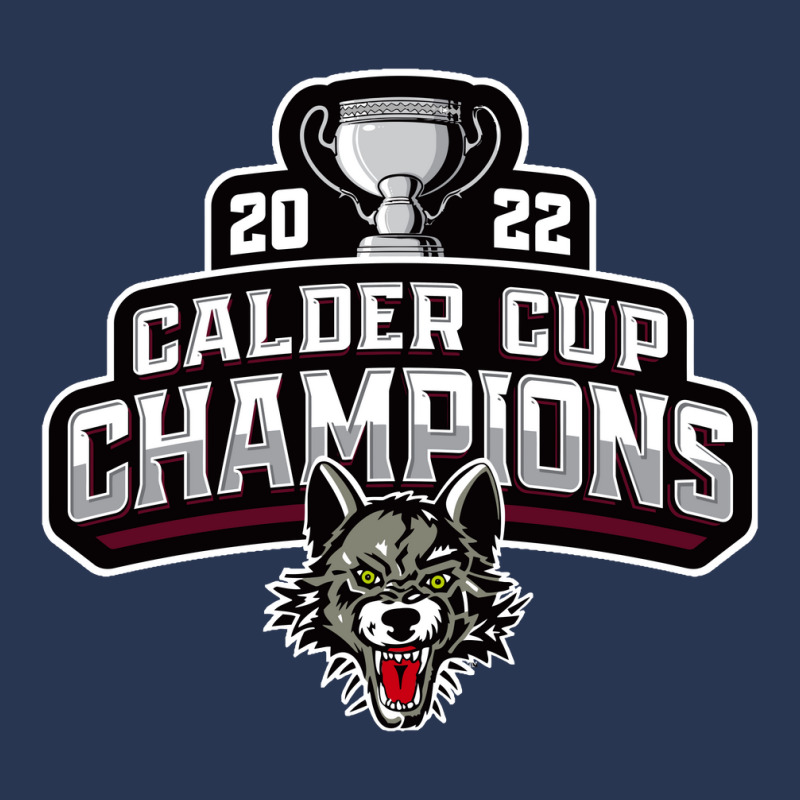 Chicago Wolves 2122 Calder Cup Champs Men Denim Jacket by ddylanleonardo | Artistshot