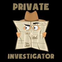 Private Investigator Spying Through Newspaper Secret Eye T Shirt Adjustable Cap | Artistshot