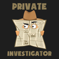 Private Investigator Spying Through Newspaper Secret Eye T Shirt Classic T-shirt | Artistshot