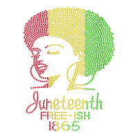 Womens Juneteenth Celebrate 1865 Freedom Day Rhinestone Black Women V Maternity Scoop Neck T-shirt | Artistshot