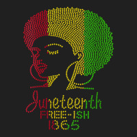 Womens Juneteenth Celebrate 1865 Freedom Day Rhinestone Black Women V Ladies Polo Shirt | Artistshot