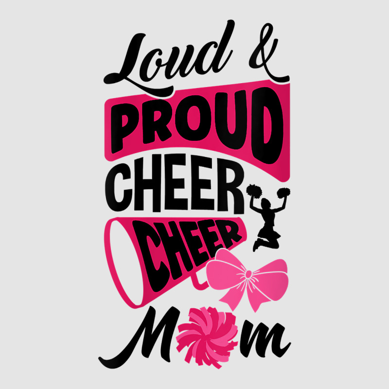 Womens Loud And Proud Cheer Cheer Mom Cheerleading Cheerleader V Neck Medium-length Apron | Artistshot