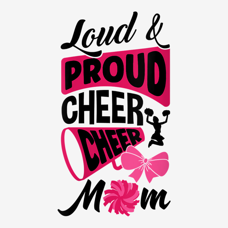 Womens Loud And Proud Cheer Cheer Mom Cheerleading Cheerleader V Neck License Plate | Artistshot