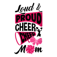 Womens Loud And Proud Cheer Cheer Mom Cheerleading Cheerleader V Neck Sticker | Artistshot