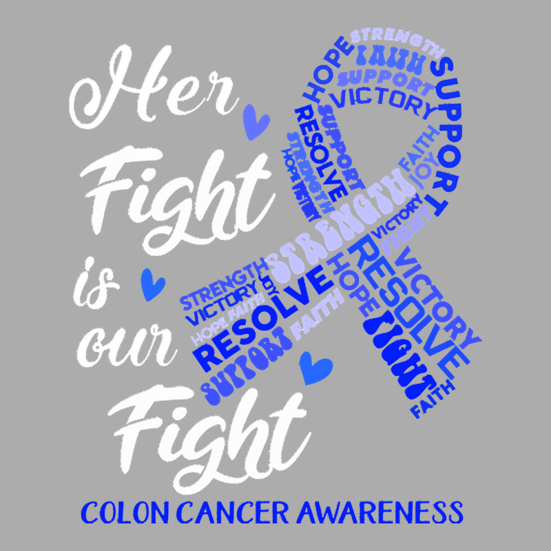 Colon Cancer Awareness T  Shirt Colon Cancer Awareness Her Fight Is Ou Men's T-shirt Pajama Set | Artistshot