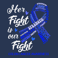 Colon Cancer Awareness T  Shirt Colon Cancer Awareness Her Fight Is Ou Men Denim Jacket | Artistshot