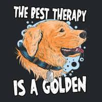 Golden Retriever Goldie Dog The Best Therapy Golden Retriever Owner Go Crewneck Sweatshirt | Artistshot