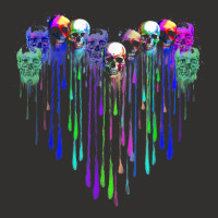 Colorful Heart Skull Dripping Champion Hoodie | Artistshot