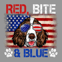 Red Bite Blue Dog 4th Of July English Springer Spaniel T Shirt Women's V-neck T-shirt | Artistshot