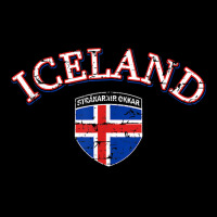 Iceland Football Tshirt Distressed Soccer Tshirts Men's Long Sleeve Pajama Set | Artistshot