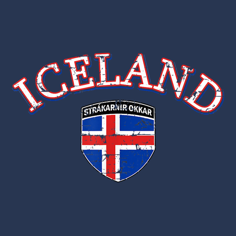 Iceland Football Tshirt Distressed Soccer Tshirts Men Denim Jacket | Artistshot