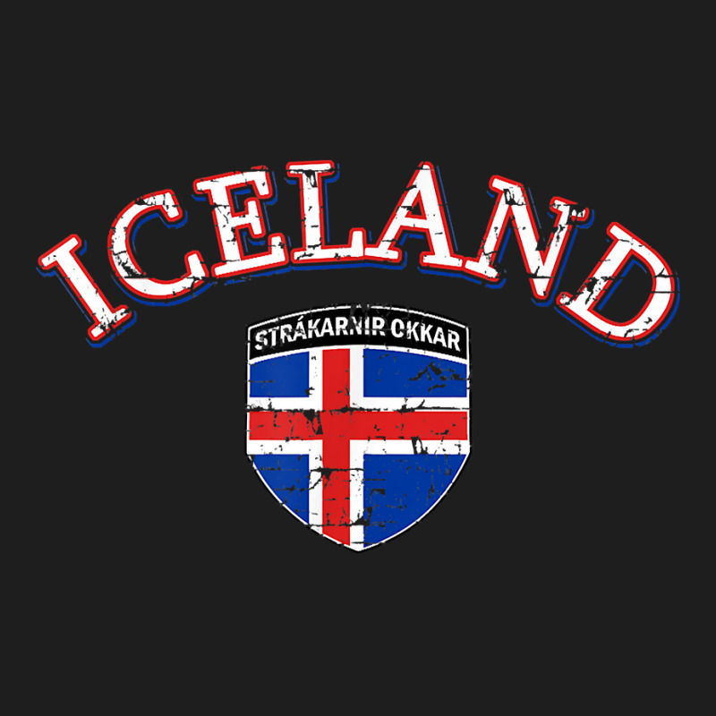 Iceland Football Tshirt Distressed Soccer Tshirts Classic T-shirt | Artistshot