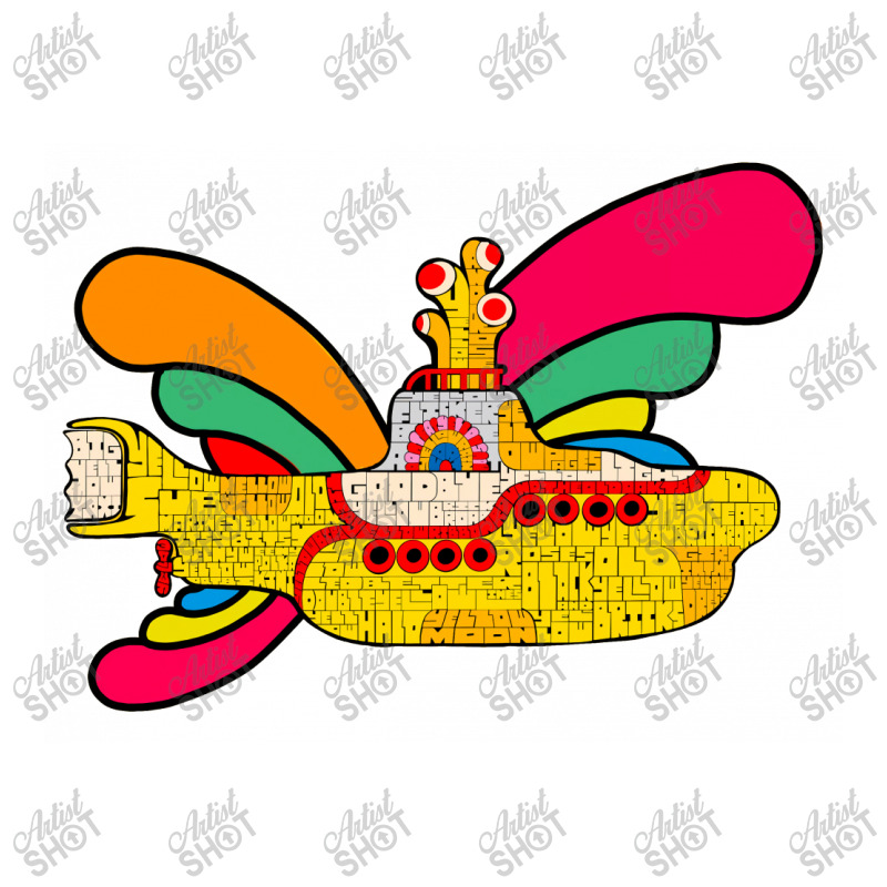 Hand Drawn Yellow Submarine Sticker | Artistshot