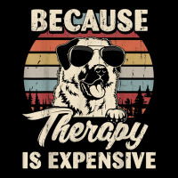 Anatolian Shepherd Dog Therapy Is Expensive Funny Retro T Shirt Men's Long Sleeve Pajama Set | Artistshot