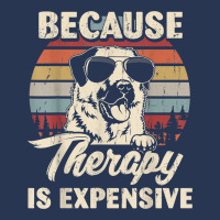 Anatolian Shepherd Dog Therapy Is Expensive Funny Retro T Shirt Men Denim Jacket | Artistshot