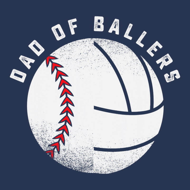 Dad Of Ballers Father Son Volleyball Baseball Player Coach T Shirt Men Denim Jacket | Artistshot