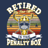 Hockey Retired My New Office Is The Penalty Box 104 Hockey Player Ladies Denim Jacket | Artistshot