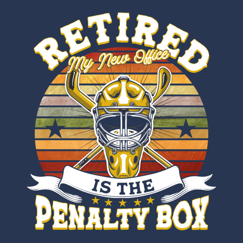 Hockey Retired My New Office Is The Penalty Box 104 Hockey Player Ladies Denim Jacket by peafowl | Artistshot