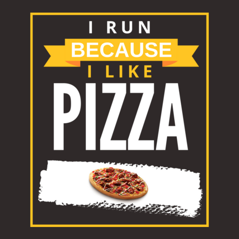 I Run Because I Really Like Pizza Funny Novelty Running Racerback Tank by nadbay | Artistshot