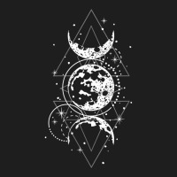 Womens Triple Moons Goddess Phases Witch Pagan Hecate Occult Wiccan V Classic T-shirt | Artistshot