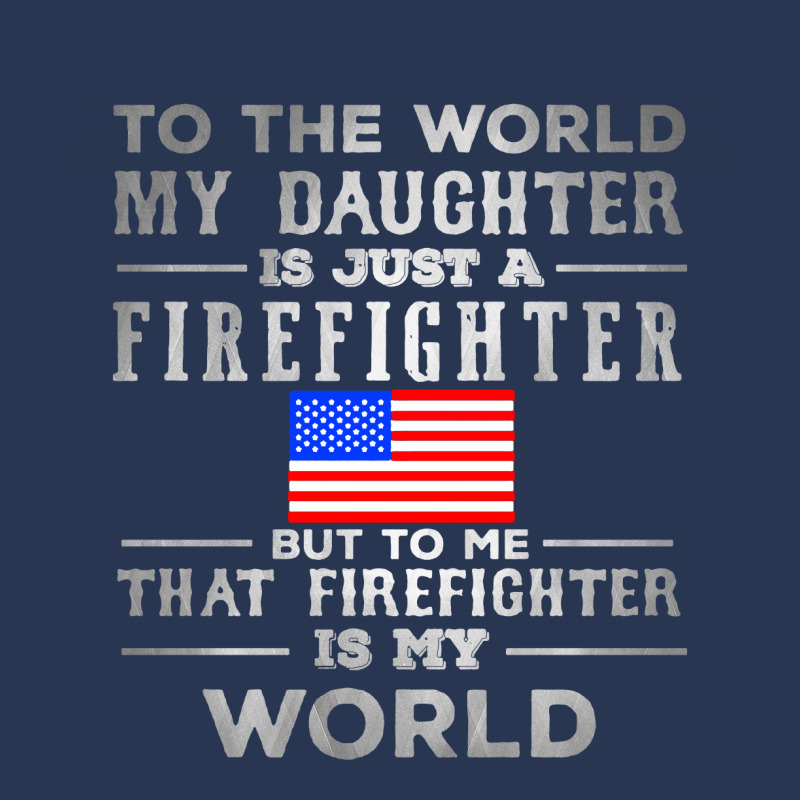 My Daughter Is Just A Firefighter Men Denim Jacket | Artistshot