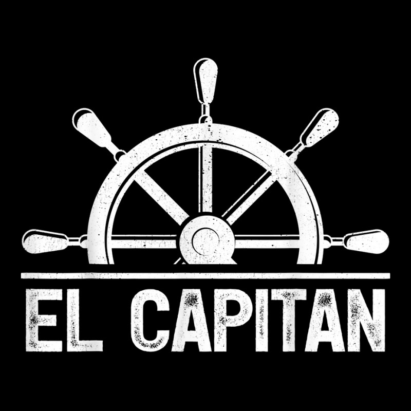 Boating Pontoon Boat Captain Ship Wheel El Capitan T Shirt Youth Hoodie | Artistshot