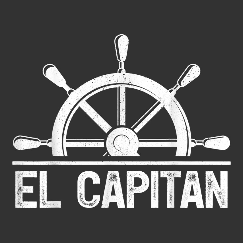 Boating Pontoon Boat Captain Ship Wheel El Capitan T Shirt Baby Bodysuit | Artistshot